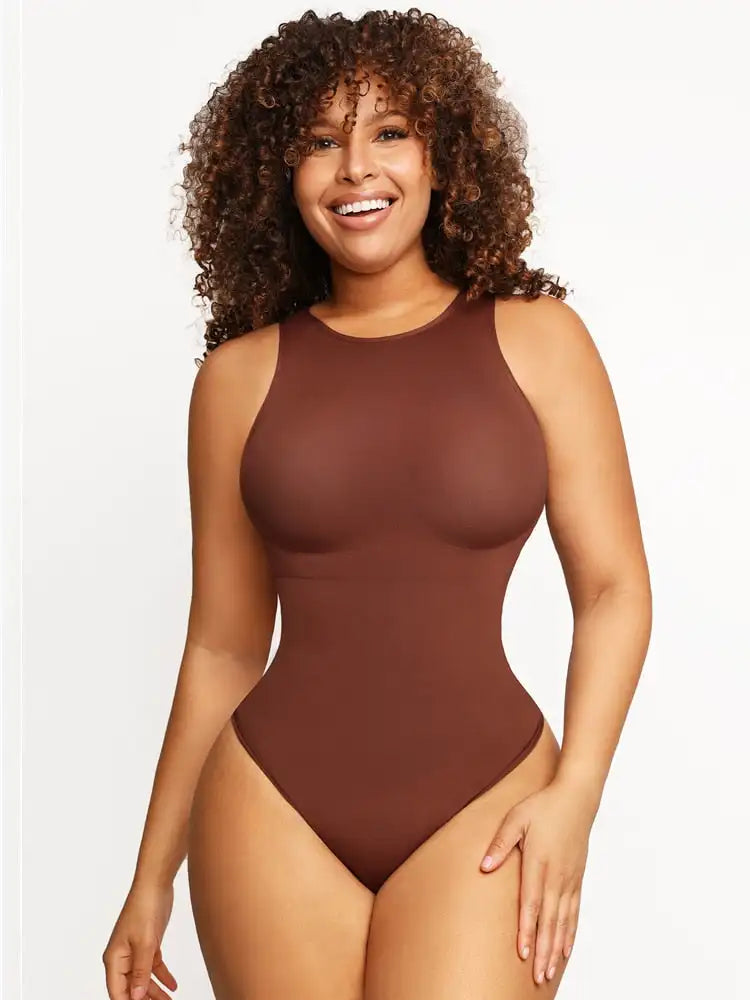 Seamless Sexy Crew Neck Bodysuit